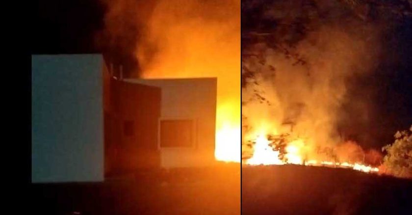 विद्यापीठात अग्नीतांडव, यूजीसी शिक्षक प्रशिक्षण केंद्राच्या गेस्ट हाऊस परिसरात मोठी आग