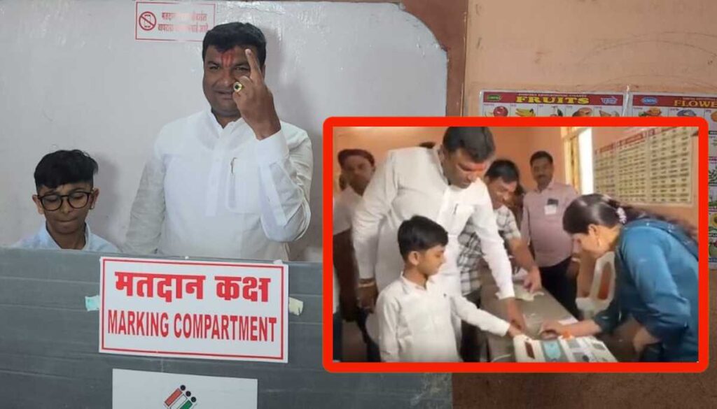 आ. विलास भुमरेंच्या अल्पवयीन मुलाच्या बोटाला मतदान केल्याची शाई लावल्यामुळे पाचोड मतदान केंद्रातील तीन कर्मचारी निलंबित!