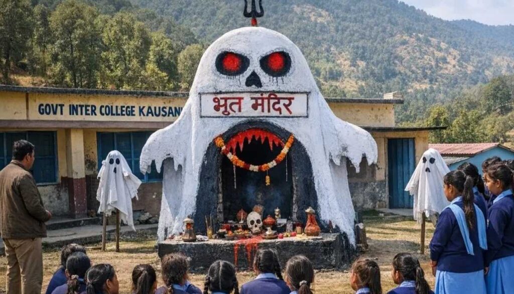 सरकारी शाळेत विद्यार्थ्यांच्याच पैश्यातून बांधले ‘भूत मंदिर’, वाद चिघळताच शिक्षण विभागाने दिले चौकशीचे आदेश