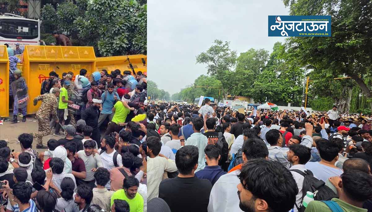 दिल्लीत उद्रेक: सीजेपीचे आंदोलन तीव्र, लाखोंच्या संख्येने कॉक्रोच संसद भवनाच्या दिशेने, आंदोलकांवर लाठीमार, अश्रुधुराचा वापर; पण मोर्चेकरी आंदोलनावर ठाम!